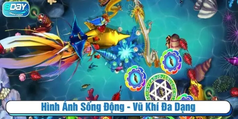 Hình ảnh sống động, vũ khí đa dạng