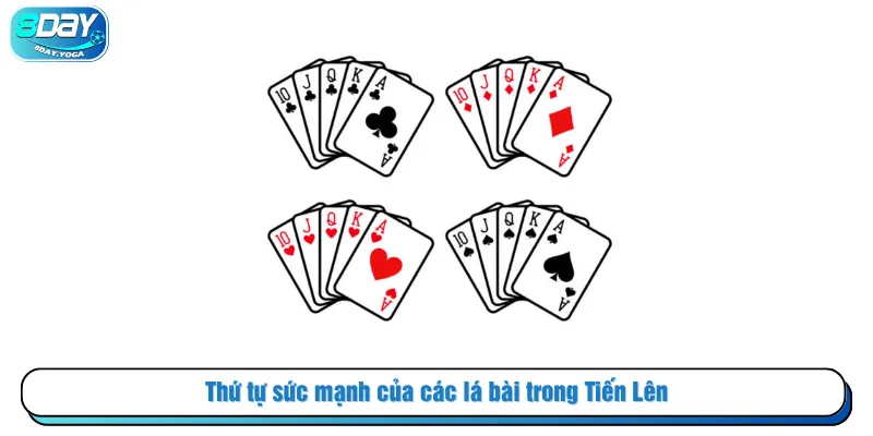 Thứ tự sức mạnh của các lá bài trong Tiến Lên