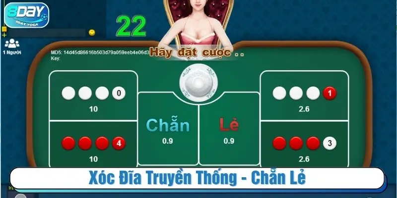 Xóc đĩa truyền thống - chẵn lẻ
