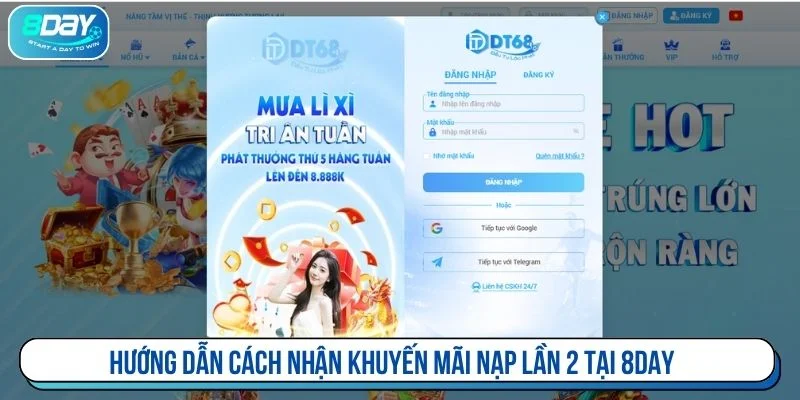 Cách nhận thưởng khuyến mãi tại 8DAY đảm bảo minh bạch